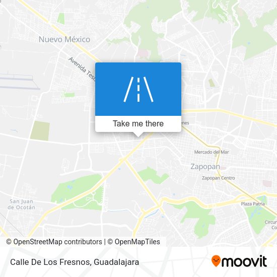 Mapa de Calle De Los Fresnos
