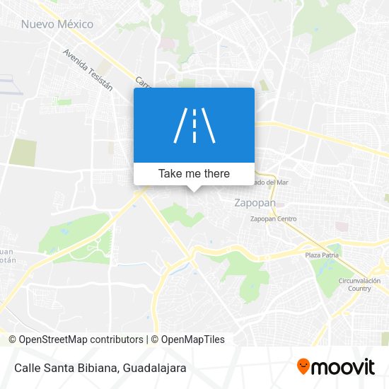 Calle Santa Bibiana map