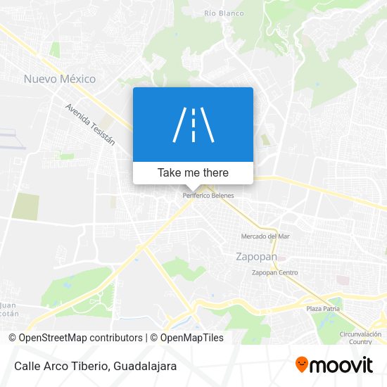 Calle Arco Tiberio map