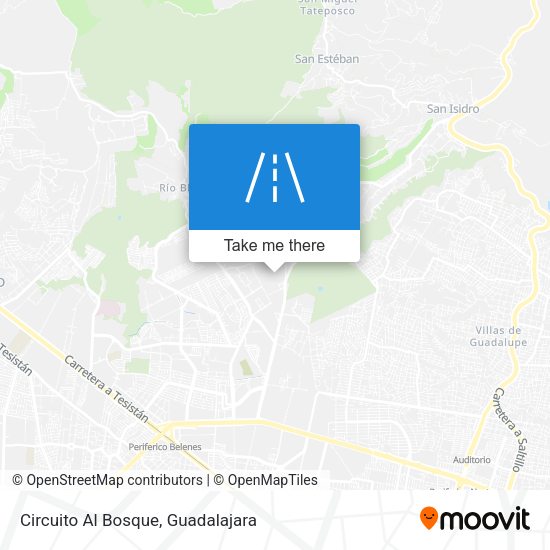 Circuito Al Bosque map