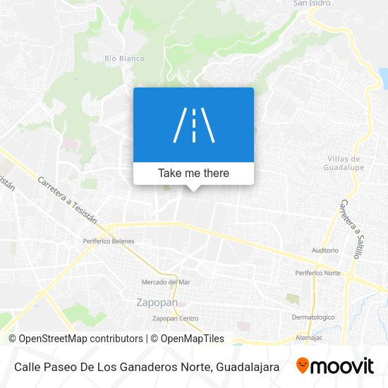Mapa de Calle Paseo De Los Ganaderos Norte