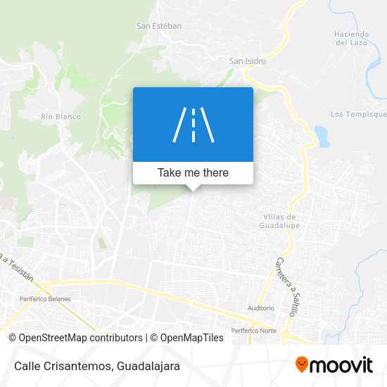 Calle Crisantemos map