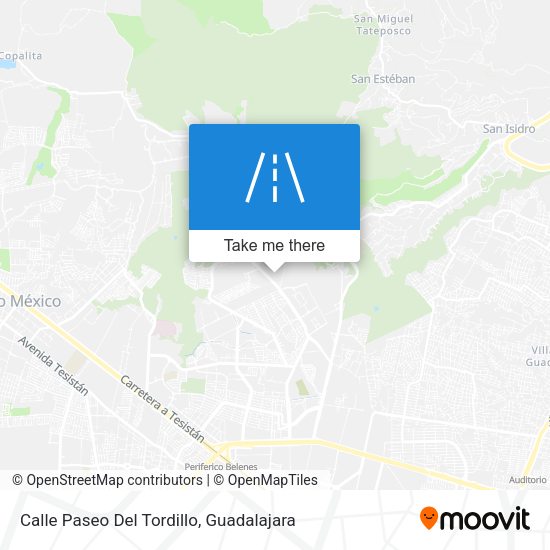 Calle Paseo Del Tordillo map