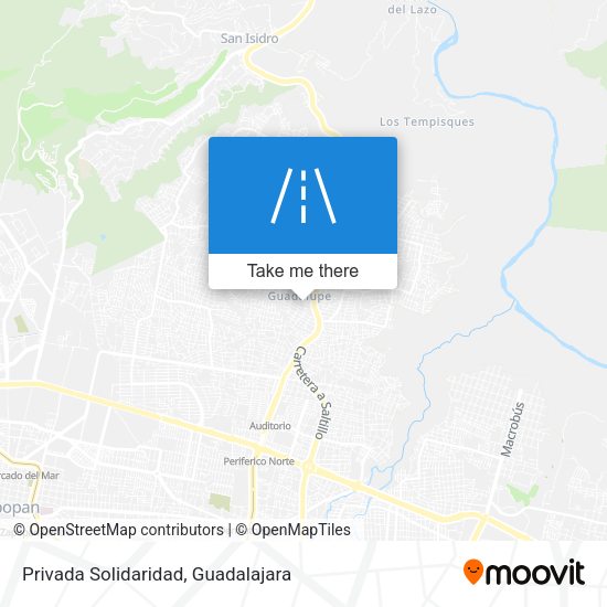 Privada Solidaridad map