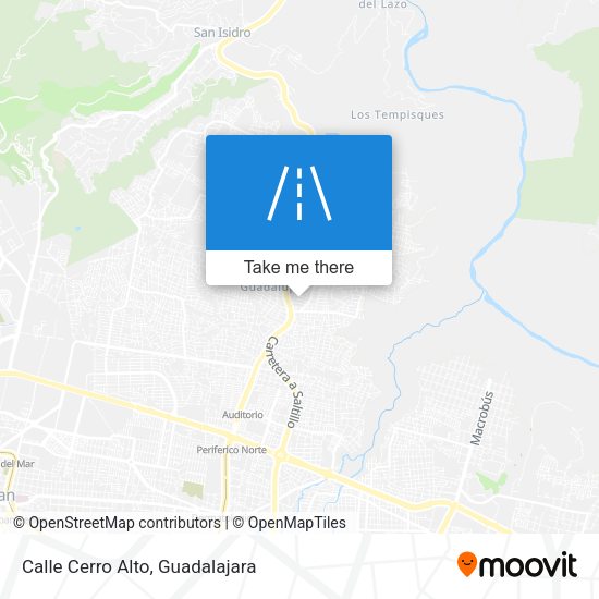 Mapa de Calle Cerro Alto