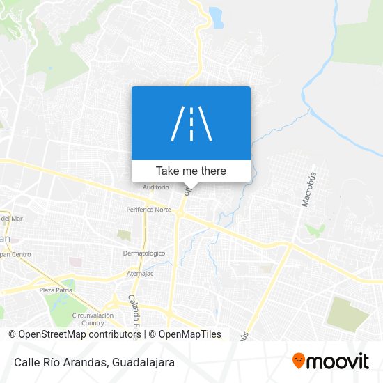 Calle Río Arandas map