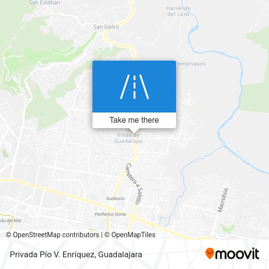Privada Pío V. Enríquez map