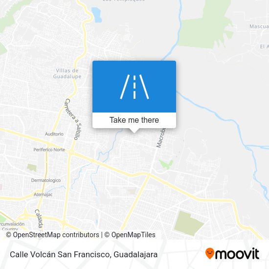 Calle Volcán San Francisco map