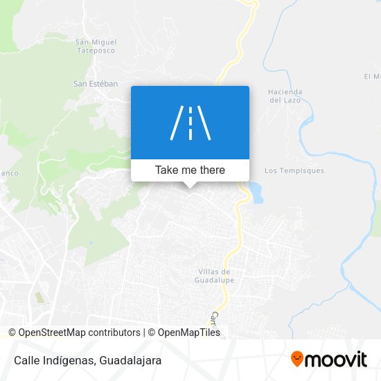 Mapa de Calle Indígenas