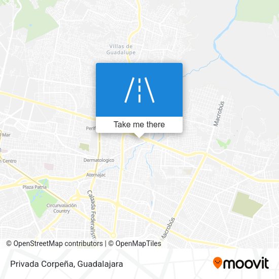 Mapa de Privada Corpeña