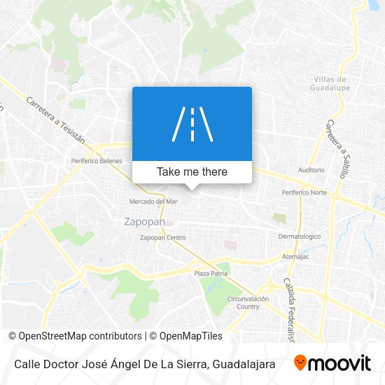 Mapa de Calle Doctor José Ángel De La Sierra