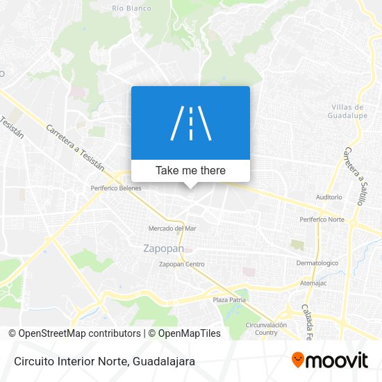 Circuito Interior Norte map