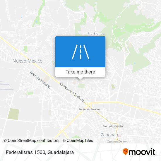 Mapa de Federalistas 1500