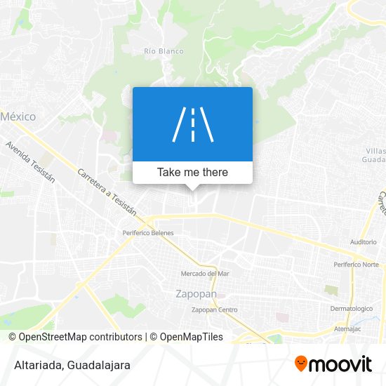Mapa de Altariada