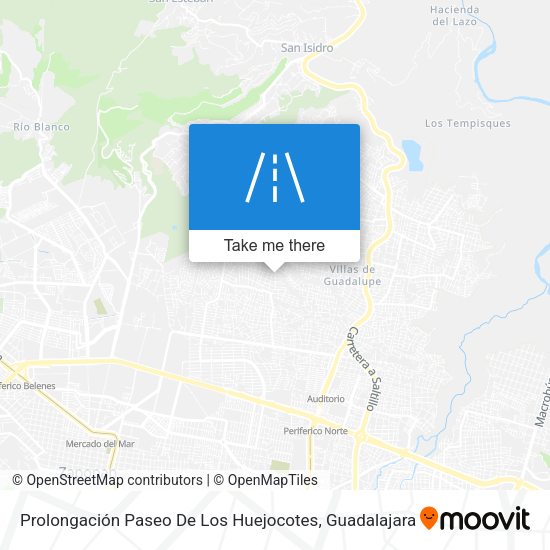 Prolongación Paseo De Los Huejocotes map