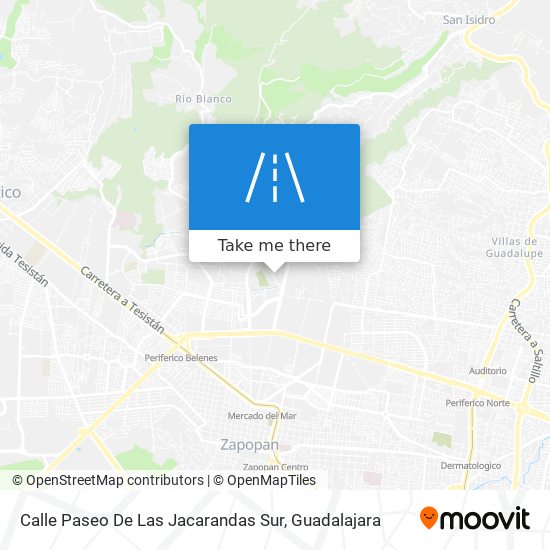 Mapa de Calle Paseo De Las Jacarandas Sur