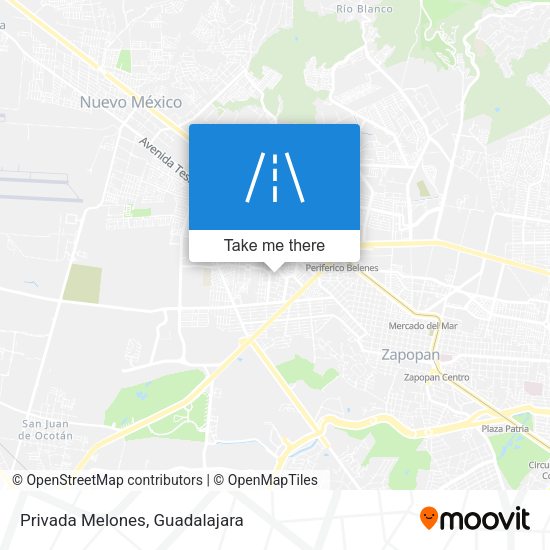 Mapa de Privada Melones