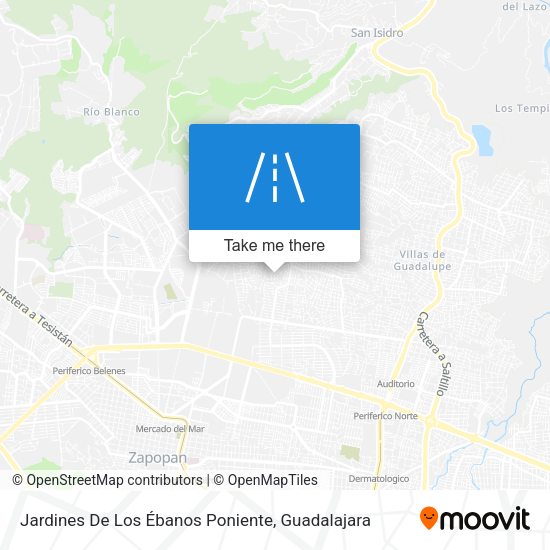Jardines De Los Ébanos Poniente map