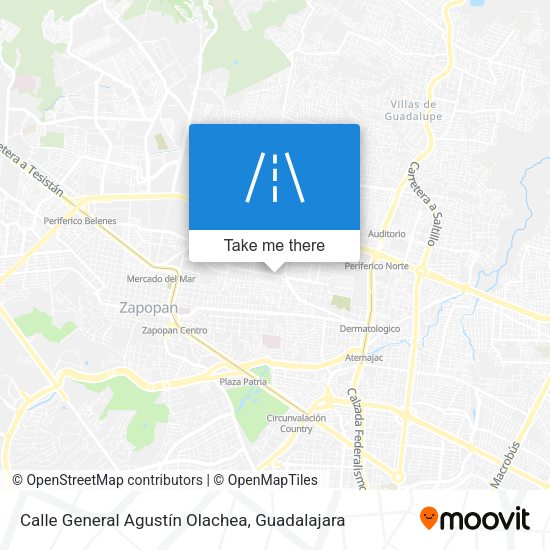 Mapa de Calle General Agustín Olachea