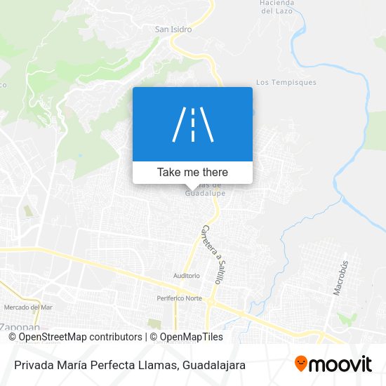 Privada María Perfecta Llamas map