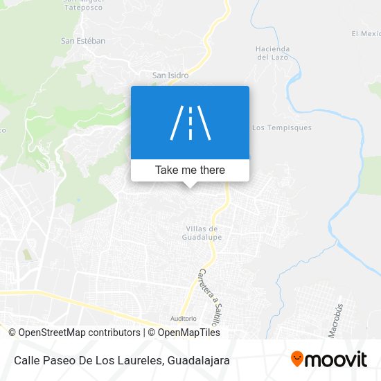 Mapa de Calle Paseo De Los Laureles