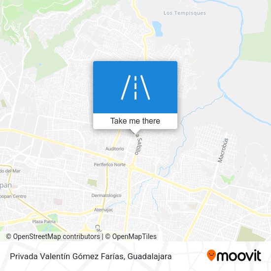 Mapa de Privada Valentín Gómez Farías