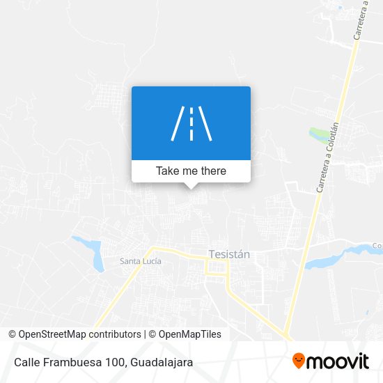 Mapa de Calle Frambuesa 100