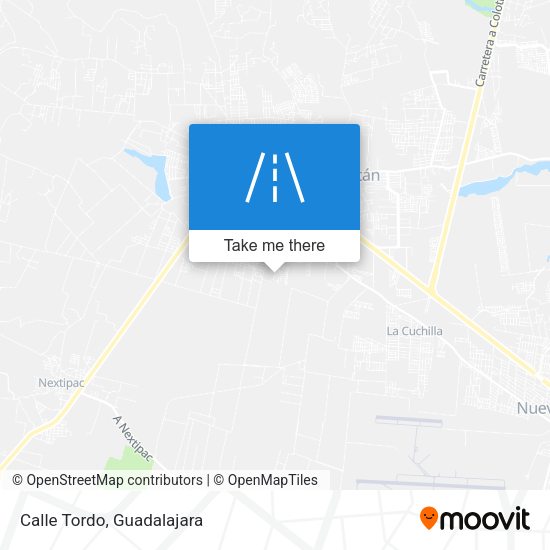 Mapa de Calle Tordo