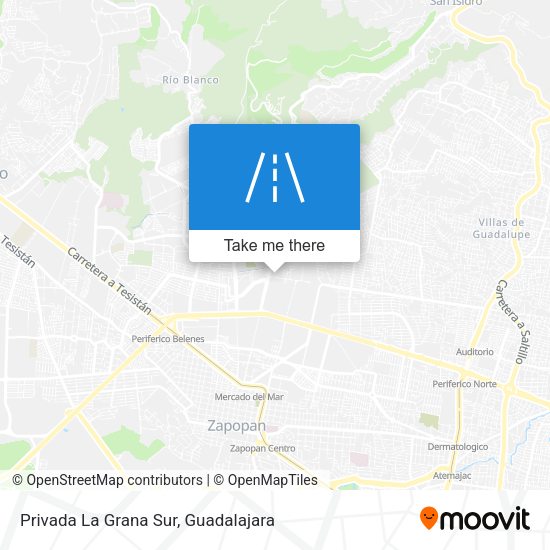 Privada La Grana Sur map