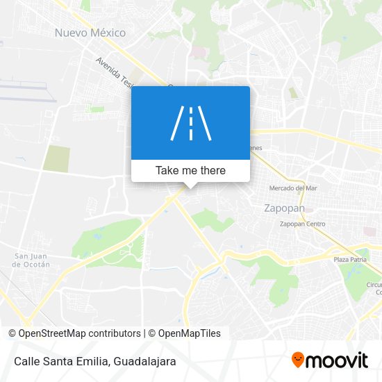 Mapa de Calle Santa Emilia