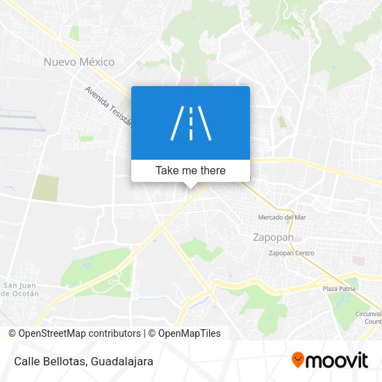 Mapa de Calle Bellotas