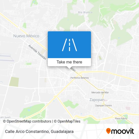 Mapa de Calle Arco Constantino