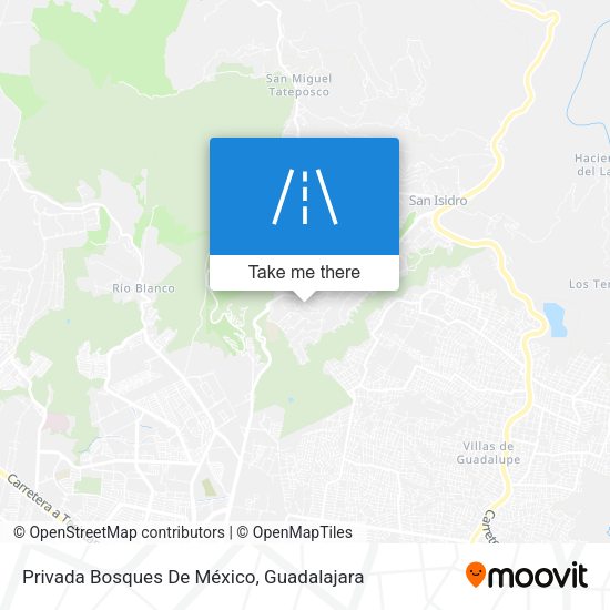 Privada Bosques De México map