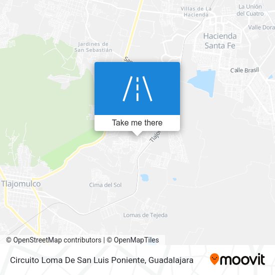 Mapa de Circuito Loma De San Luis Poniente