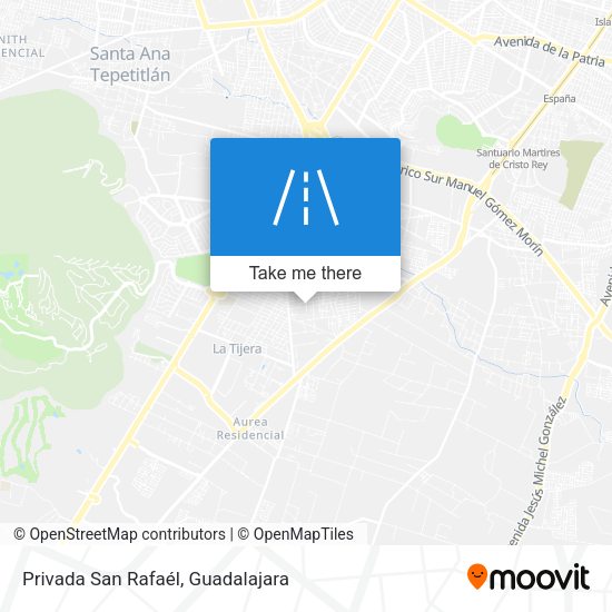 Privada San Rafaél map