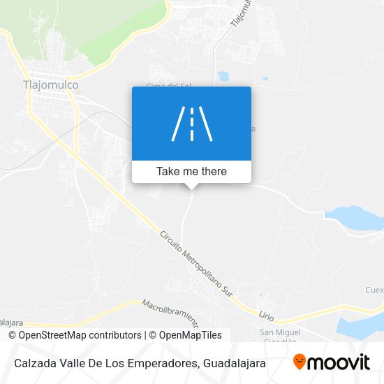 Calzada Valle De Los Emperadores map