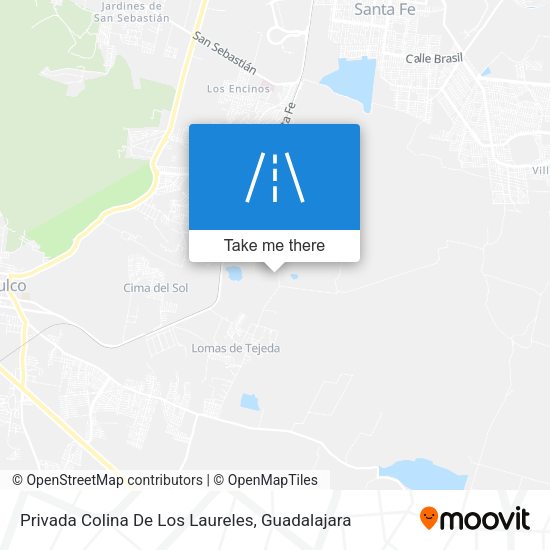 Mapa de Privada Colina De Los Laureles