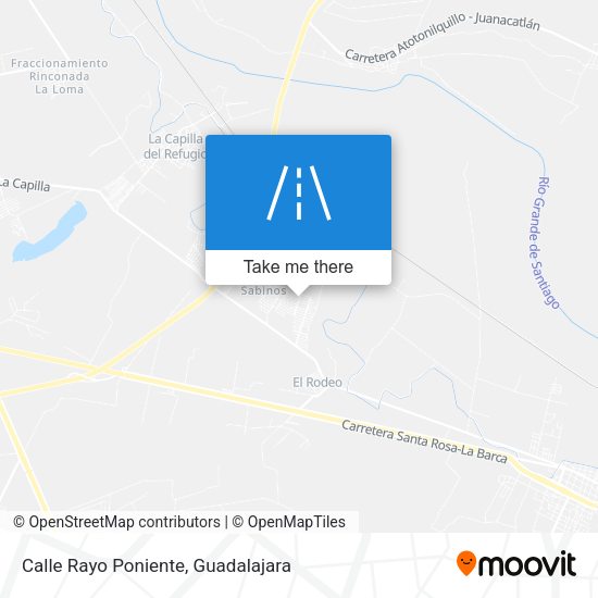 Mapa de Calle Rayo Poniente