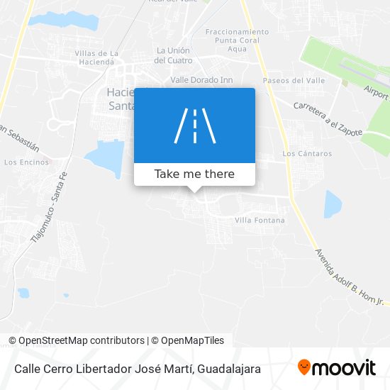 Mapa de Calle Cerro Libertador José Martí