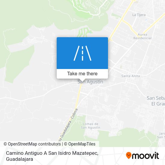Mapa de Camino Antiguo A San Isidro Mazatepec