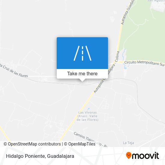 Hidalgo Poniente map