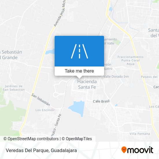 Mapa de Veredas Del Parque