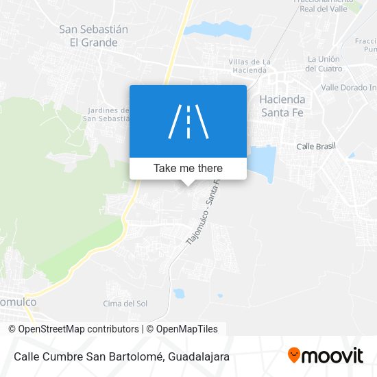 Calle Cumbre San Bartolomé map
