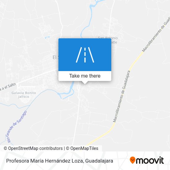 Profesora María Hernández Loza map