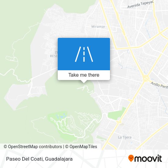 Mapa de Paseo Del Coati