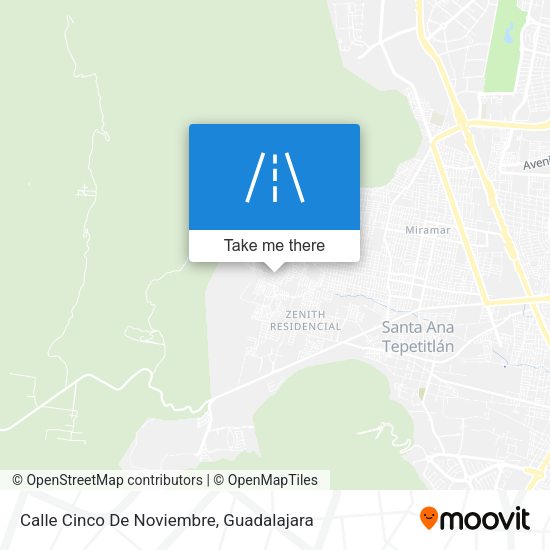 Calle Cinco De Noviembre map