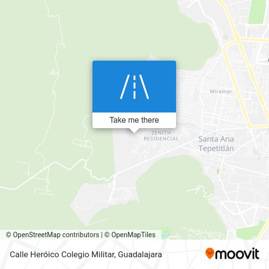 Mapa de Calle Heróico Colegio Militar