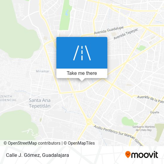 Calle J. Gómez map