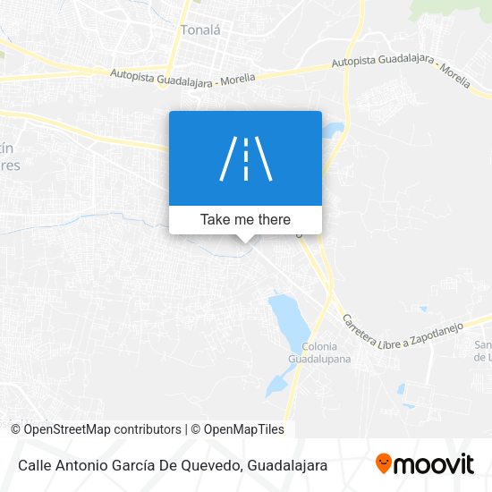 Mapa de Calle Antonio García De Quevedo