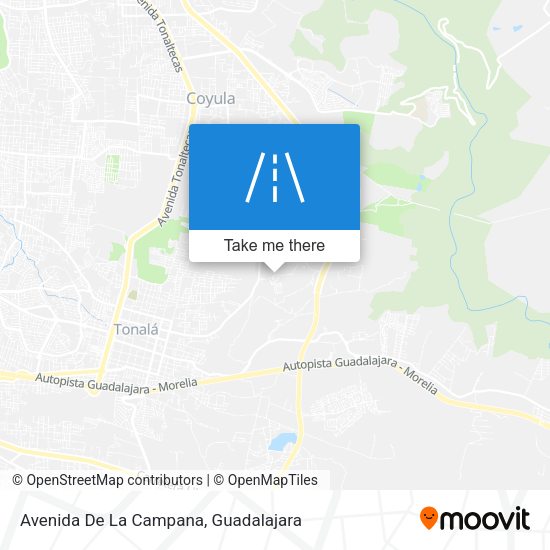 Mapa de Avenida De La Campana